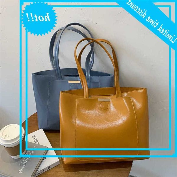 

large capacity handbag pu leather shoulder bags for women 2021 fashion effects color handbags women's travel trend hand bag