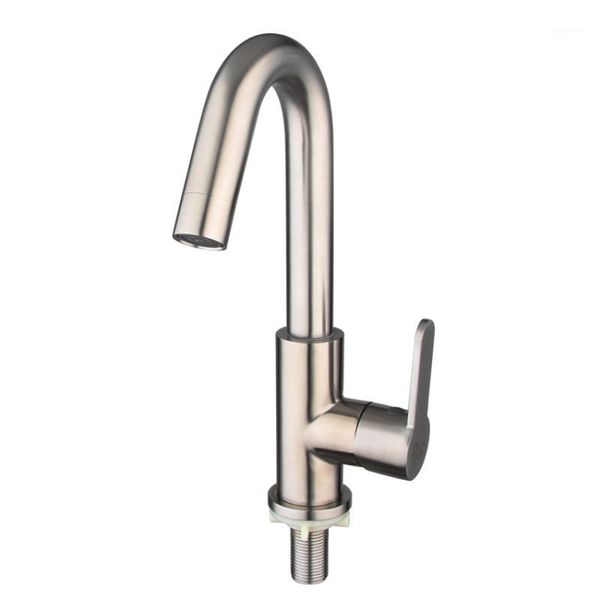 

bathroom sink faucets good quality cold water tap basin faucet 304stainless steel brushed ceramic plate spool single holder hole tap1