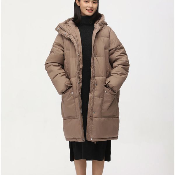 

cape hwlzltzht quality high fashion parka warm donsjack women winter jacket 2020 women's long comow, Black