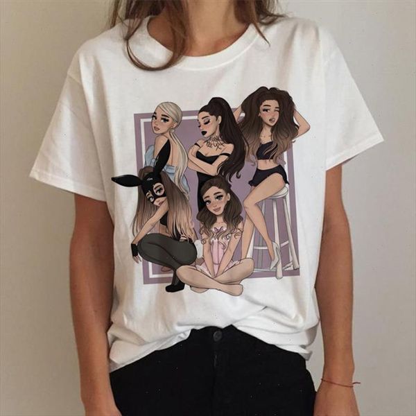 

women tshirt summer fashion women tee funny cartoon girls print t shirts loose female tee women t shirts gprahic tee, White
