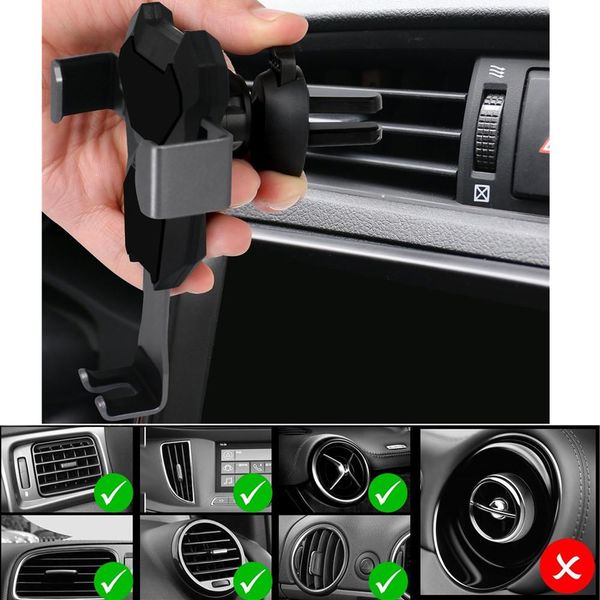 

gravity car holder for phone in car air vent clip mount no magnetic mobile phone holder cell stand support for iphone x wmtkur dh_niceshop