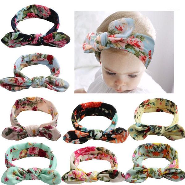 

new colorful boho newborn toddler headband ribbon elastic baby headdress kids hair band girl bow knot1, Slivery;white
