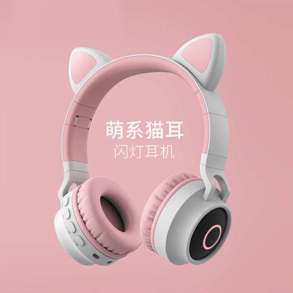 

wirels new student ear cute cat cartoon bluetooth game mobile phone headset