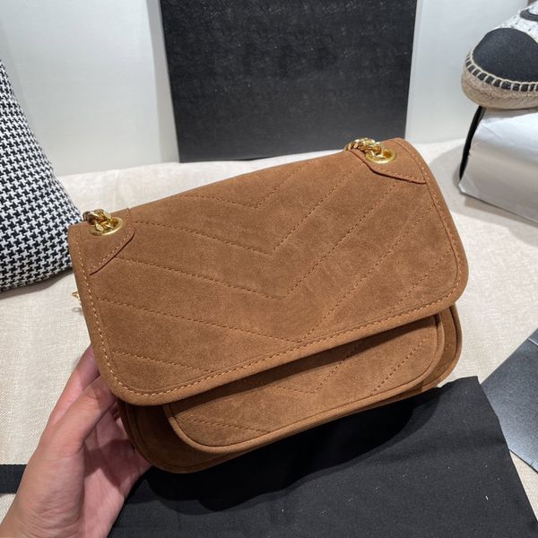 

crossbody bag women niki handbag suede fashion retro flap shoulder messenger bags plain axillary bag wallets