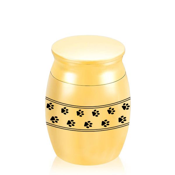 

30x40mm aluminum alloy pendant cremation ashes urn for pet/human pet paws ashes keepsake mini memorial urns with fill kit, Silver