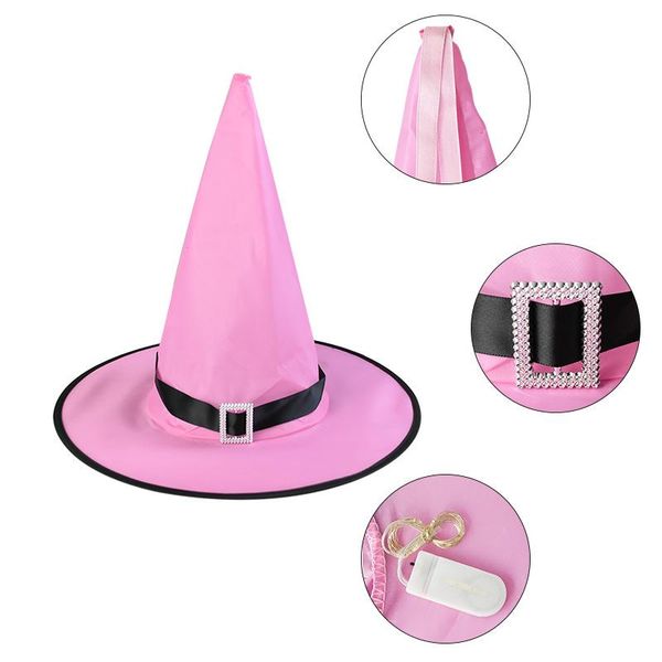 

хэллоуин украшение led lights ведьма шляпа хеллоуин костюм косплей реквизит открытое дерево висячего украшения halloween party decor jllbuo