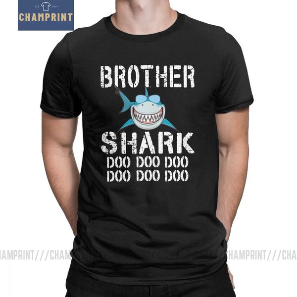 

brother shark ду ду мужская семьи идея подарка с коротким рукавом тройники круглый шеи одежда смешной graphic спорт толстовка с капюшоном то