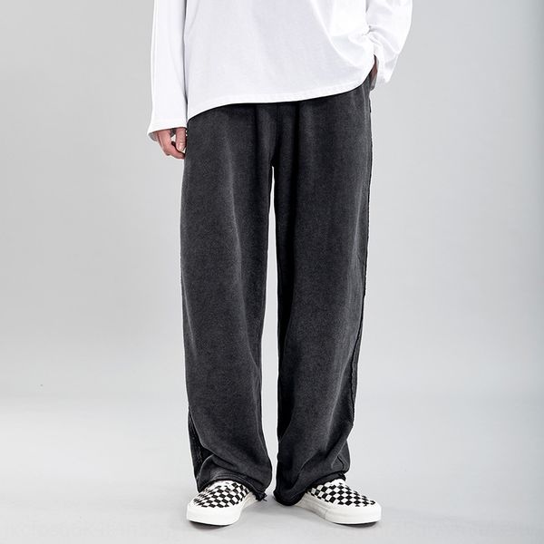 

ncuzg высокая улица казуальных спортивных pantsmop sweatpants брюки бренд спортивной моды мужской ленивый стиль сыпучих заусенцы эластичный, Blue