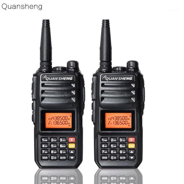 

walkie talkie 2pcs upgrade walkie-talkie quansheng tg-uv2 more than 10w long range 10km 4000mah radio vhf uhf dual band sta1