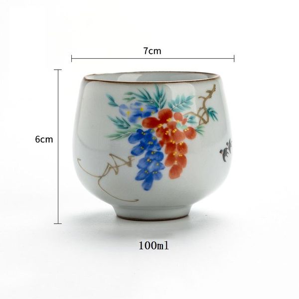 

chanshova 100мл традиционный китайский стиль handpainted несколько шаблонов ретро crackle керамической чашки чая фарфор чашка h345 bbyipj