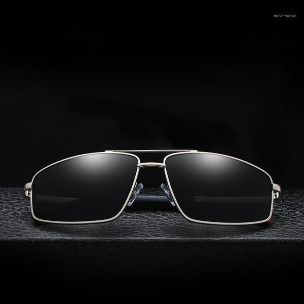 

retro men's new polarized sunglasses small frame metal glasses black gray outdoor driving shadow sunglasses uv4001, White;black
