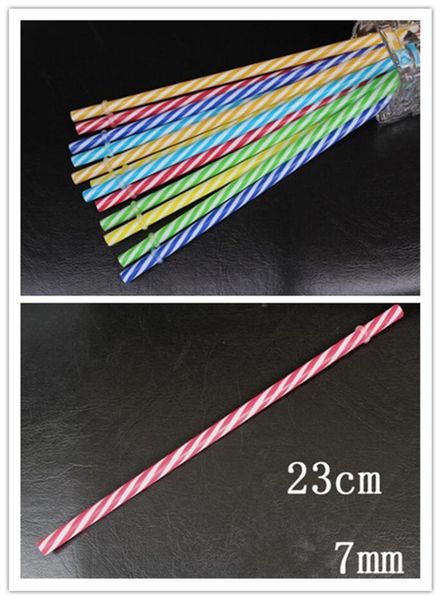 

drinking straws 1000 pcs reusable biodegradable distored color beverage hard plastic stripe straws1