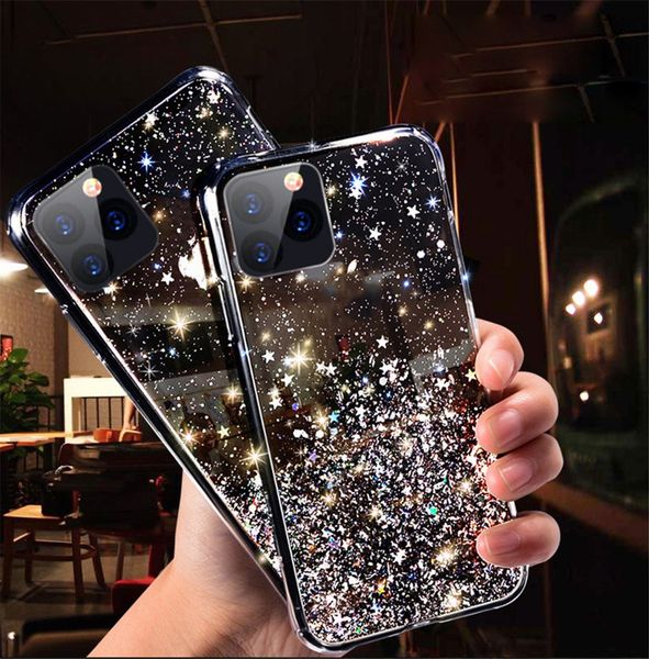 

fashion glitter sequins coque iphone 12 pro max phone cases soft silicone cover iphone 12 11 x xr xs max 7 8 coque iphone 12 mini