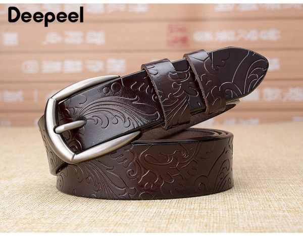 

devereel 2.8 * 100-1115см стильный дамский ремень индивидуальный тиснение двухслойный кожаный ремень diy молодой и среднего возраста студент, Black;brown