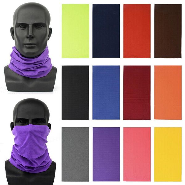 

us stock dhl ship 12 colors bandanas magic headscarf riding sports parade mask tube neck face headscarves sport magic headband bandana