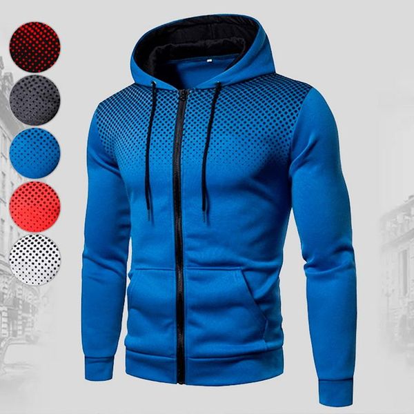 

men's tracksuits autumn hoodies slim hooded sweatshirts mens coats 3d print male casual sportswear streetwear clothing, Gray