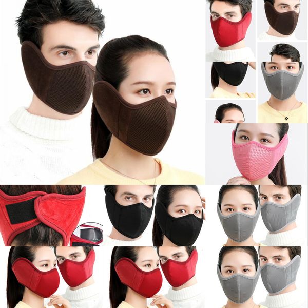 

new winter cotton anti dust face mouth cover pm2.5 mask respirator dustproof washable reusable ice silk masks tools with oga7g, Black