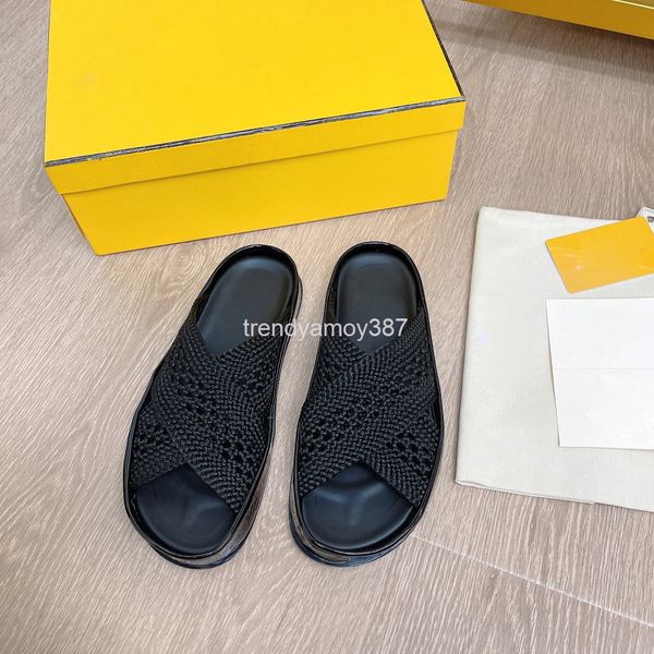 

slippers summer versatile simple cross thick flat roman sandals for women, Black