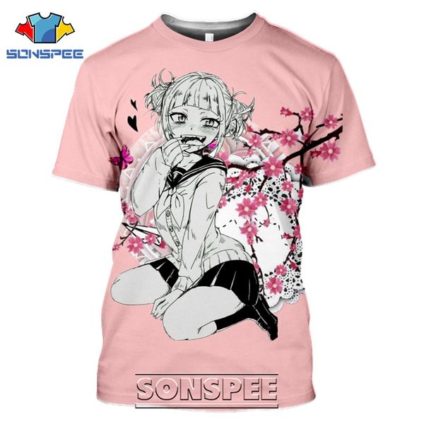 

himiko toga senpai japanese anime girl 3d print shirts hentai graphic anime men clothing