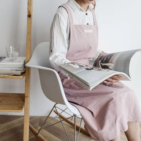 

aprons nordic minimalist cotton apron kitchen studio coffee korean pleated skirt good looking household supplies1