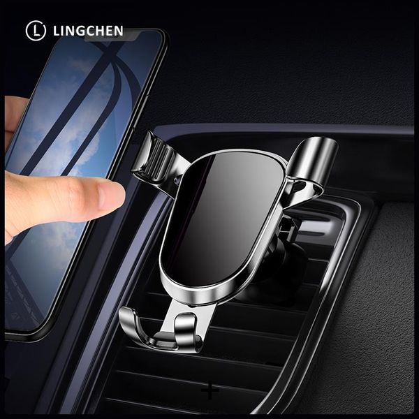 

lingchen гравитация автомобильный телефон держатель для 11 pro x xs air vent mount телефон holderstand для мобильного держателя