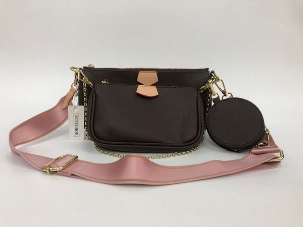 

кожаный новый кошелек piece set pochette multi wallet сумка леди 3 2020 л цветочный аксессуар мессенджер сумка любимая bhftc