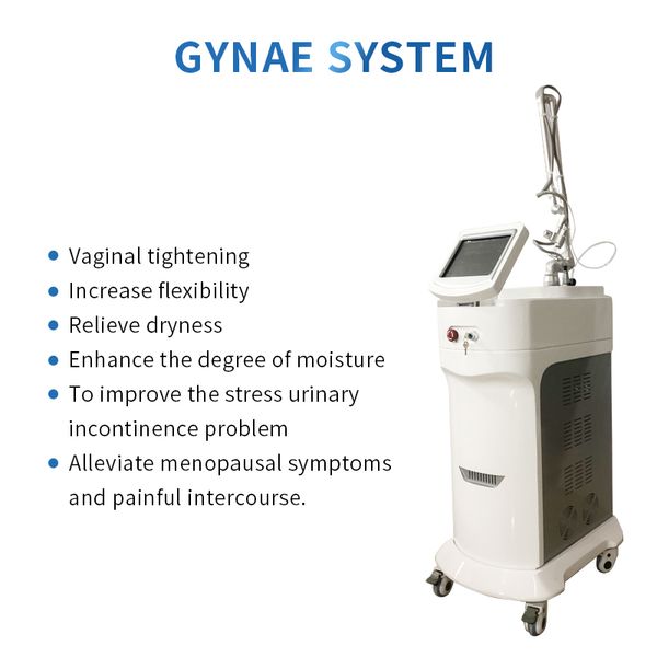 

10600nm wavelength laser vaginal tightening fractional co2 laser cutter marking articulated arm scar acne treatment rf machine, Black