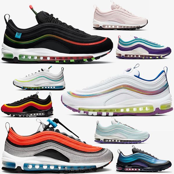 

2020 fashion women mens running shoes big size 12 worldwide black white iridescent gs sky barely rose outdoors sports trainers sneakers