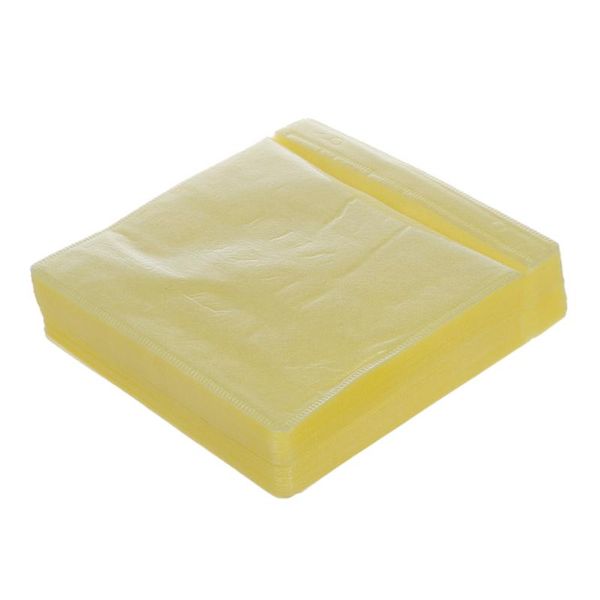 

100x cd dvd disc color cover storage case plastic sleeve wallet packs 100 micrometer