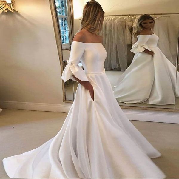 

2021 new novia mariee bride cetim as a wedding party dressed robe soiree 3co6, Blue;red