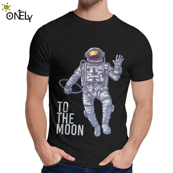 

boy bitcoin astronaut to the moon cryptocurrency nice summer classic round neck cartoon design sport hooded sweatshirt hoodie men t shirt