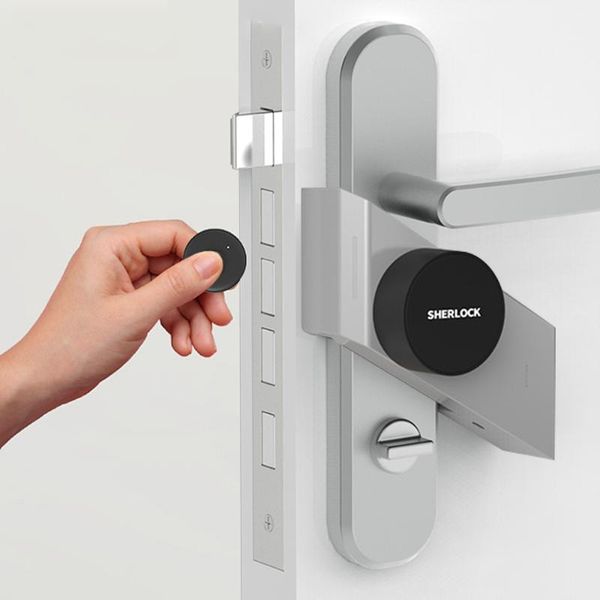 

wireless electric lock sherlock s2 smart door lock via app bluetooth control open security keyless integrated1