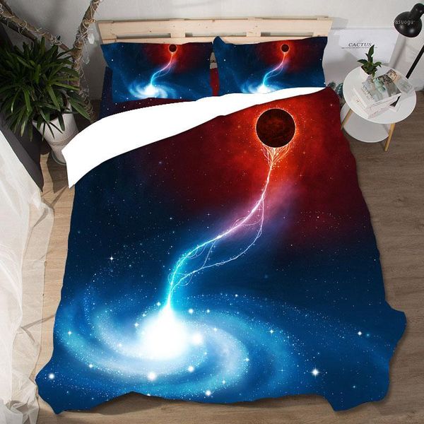 

diy planet space bedding set home textiles duvet cover ropa de cama wedding sabana king size bedding set lencol cama casal linen1