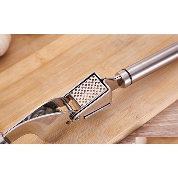 

stainless steel garlic press crusher ginger tool kitchen hand movement mincer garlic peeler ginger crushe jllsql mywjqq
