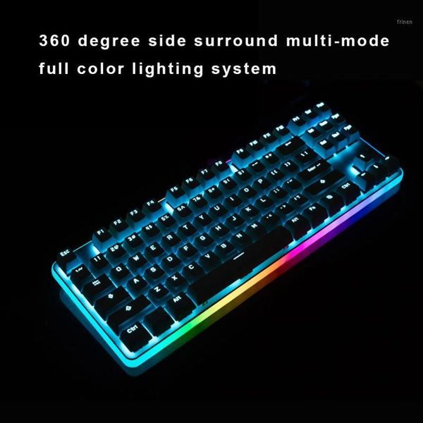 

keyboards ganss rainbow rgb backlit wired mechanical gaming keyboard g.s 87 pro [cherry mx-red switch]1