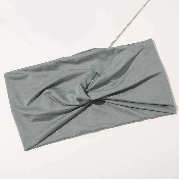 

women sports yoga twisted turban solid color cross knot wide headband hairband headwrap men running head band hair accessories q bbynlq