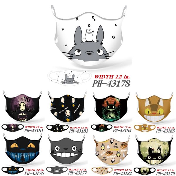

designer totoro no face man мультфильм периферическая печать маска для лица hayao miyazaki серия полноцветный полноцветный полезная пылезащи