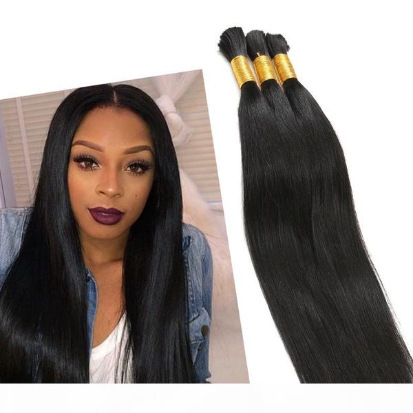 

human hair bulk 300g lot unprocessed raw material for braiding peruvian bulk hair extensions no weft, 100g package, Black