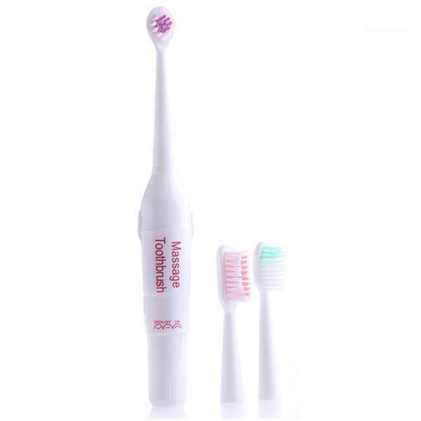 

electric massage toothbrush massager + 3 brush heads pink1
