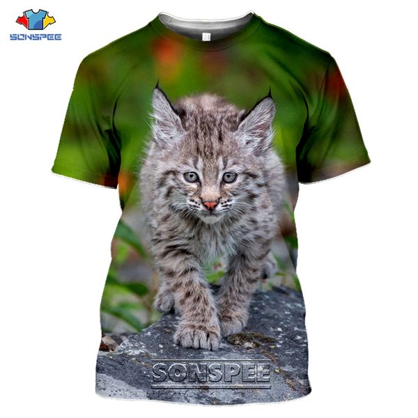 

animal lynx cat 3d print shirts graphic plus size comics men clothing