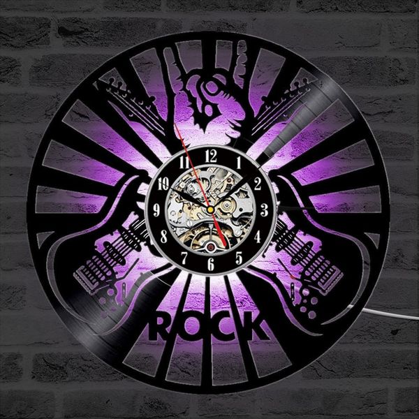 

rock vinil record настенные часы музыка урожай lp настенные часы домашний декор музыкальные инструменты подарок для музыкальный любовный гит