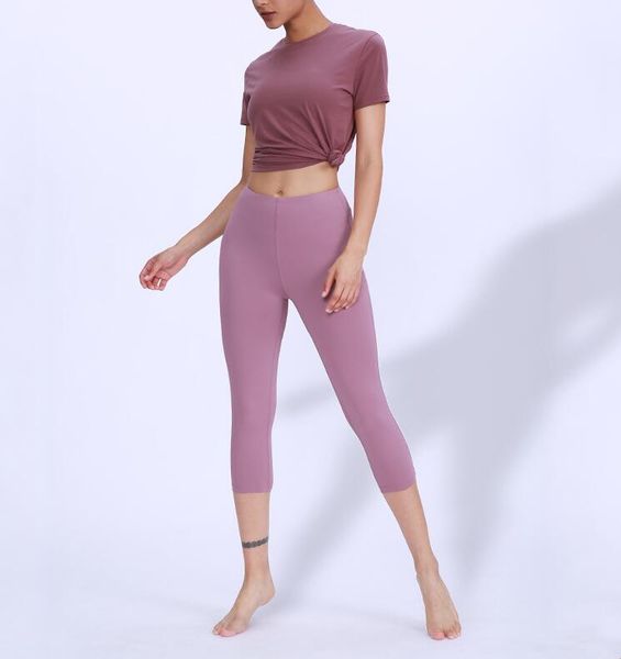 

women's high-waist yoga 3/4 shorts pants stretch breathable tights gym training buttocks quick-drying short running jogging sweatpants, White;black