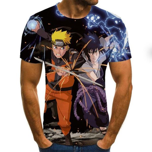 

anime man summer comfortable 3d print shirts hippie comics anime men clothing