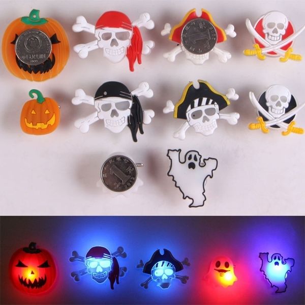 

c4hyo halloween bar supplies glowing dressing luminous propsskull pumpkin pirate badge ball brooch ball halloween supplies bar ktv dressing
