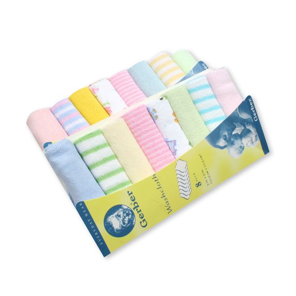 

towelsbaby newborn cute square muslin baby small soft comfortable breathable kindergarten baby washcloth cleaning handkerchief 201019