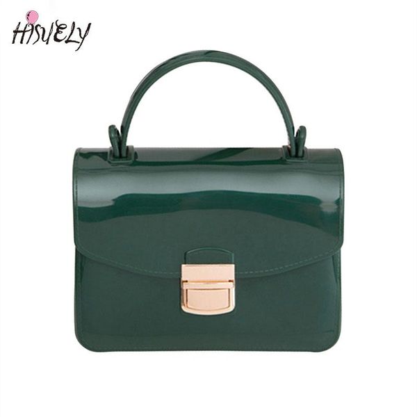 

new arrival small fragrance elegant candy color jelly bag portable shoulder messenger bag fashion chains women handbag party