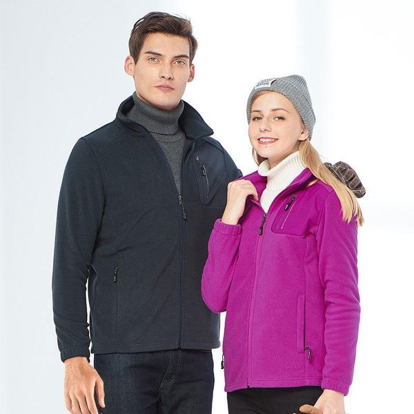 

флис открытый теплый куртки ветрозащитный туризм осень зима кардиган флиса теплая куртка мужская куртка с парой мужчин пальто женщин, Blue;black