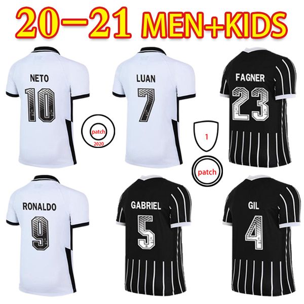 

2020 2021 soccer jersey ronaldo gil gabriel luan neto cássio fagner 20 21 fans version high-quality + kids kit football shirt, Black;yellow