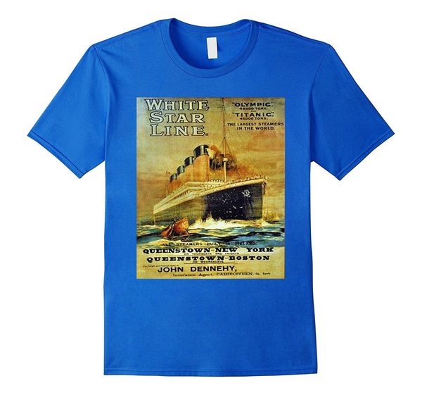 

дизайнеры балахон мужчины титаник графический d white star line vintage poster новый футболки толстовка