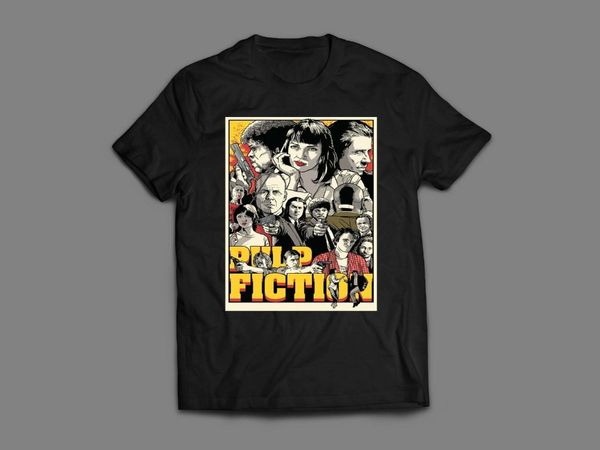 

pulp fiction original 90's movie oldskool 2020 men's fashion color cotton casual movie tee hoodie designers t shirts sweatshirt